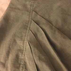 Teal Color Mini Cotton Skirt